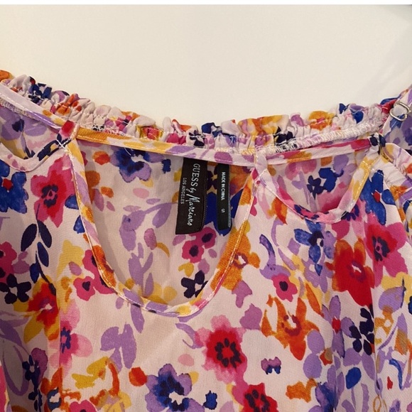 Guess by Marciano Summer Floral Pattern Blouse - Size S - Picture 8 of 9